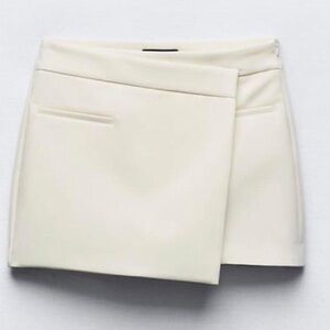 ZARA asymmetric skirt- Ivory